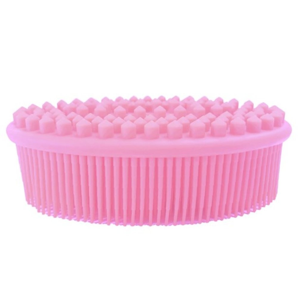 2 Belcam silicone shower massager/scrubbers Pink NEW in packages